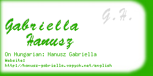 gabriella hanusz business card